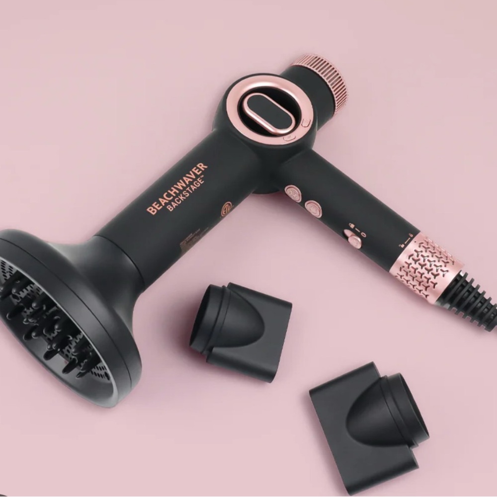 Beachwaver Black and Rose Gold Hair Dryer